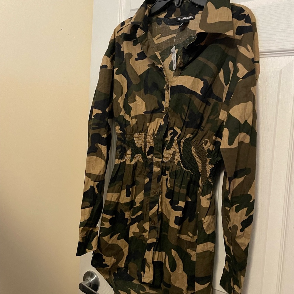 BCX Women's Green Camouflage Utility Jacket